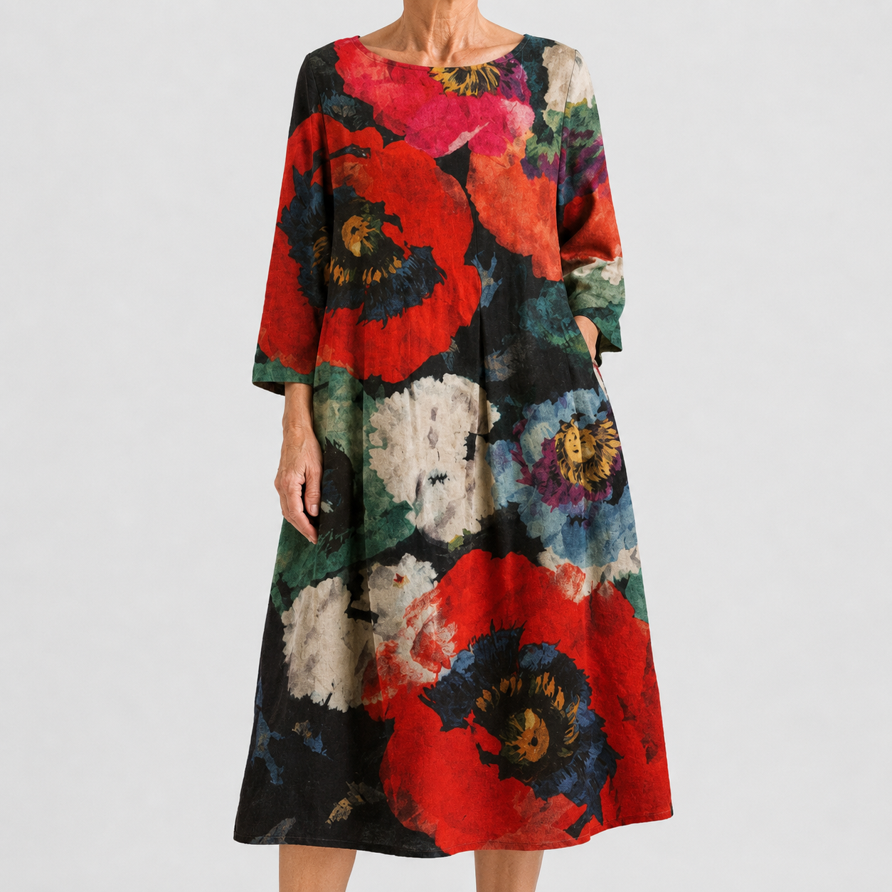 Vestido Flora con Gran Estampado Floral