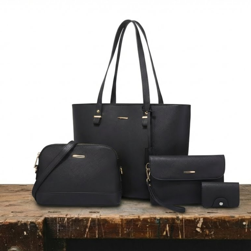 Luna Soler – Set Amelia de 4 bolsos de cuero vegano