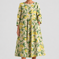 Vestido Amalia con Estampado de Limones