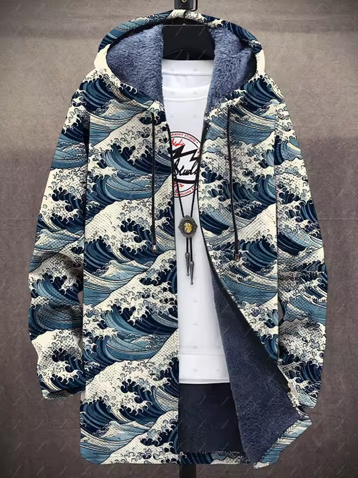 Aura | Cárdigan artístico con estampado único