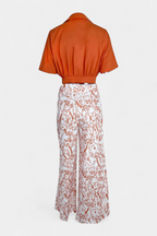 Olivia Conjunto Boho de Cuello en V y Pierna Ancha