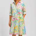 Vestido Camisero Jardín Pastel