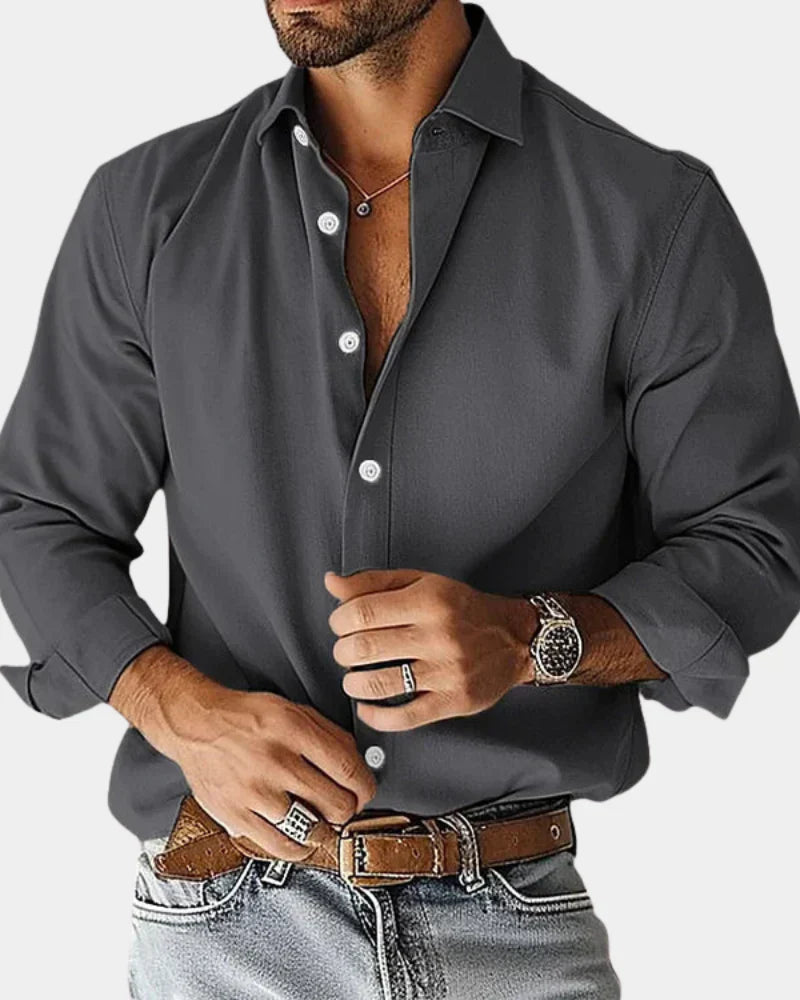 Dave - Camisa de Algodón de Alta Calidad