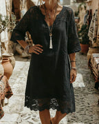 Valeriane - Vestido Recto Boho