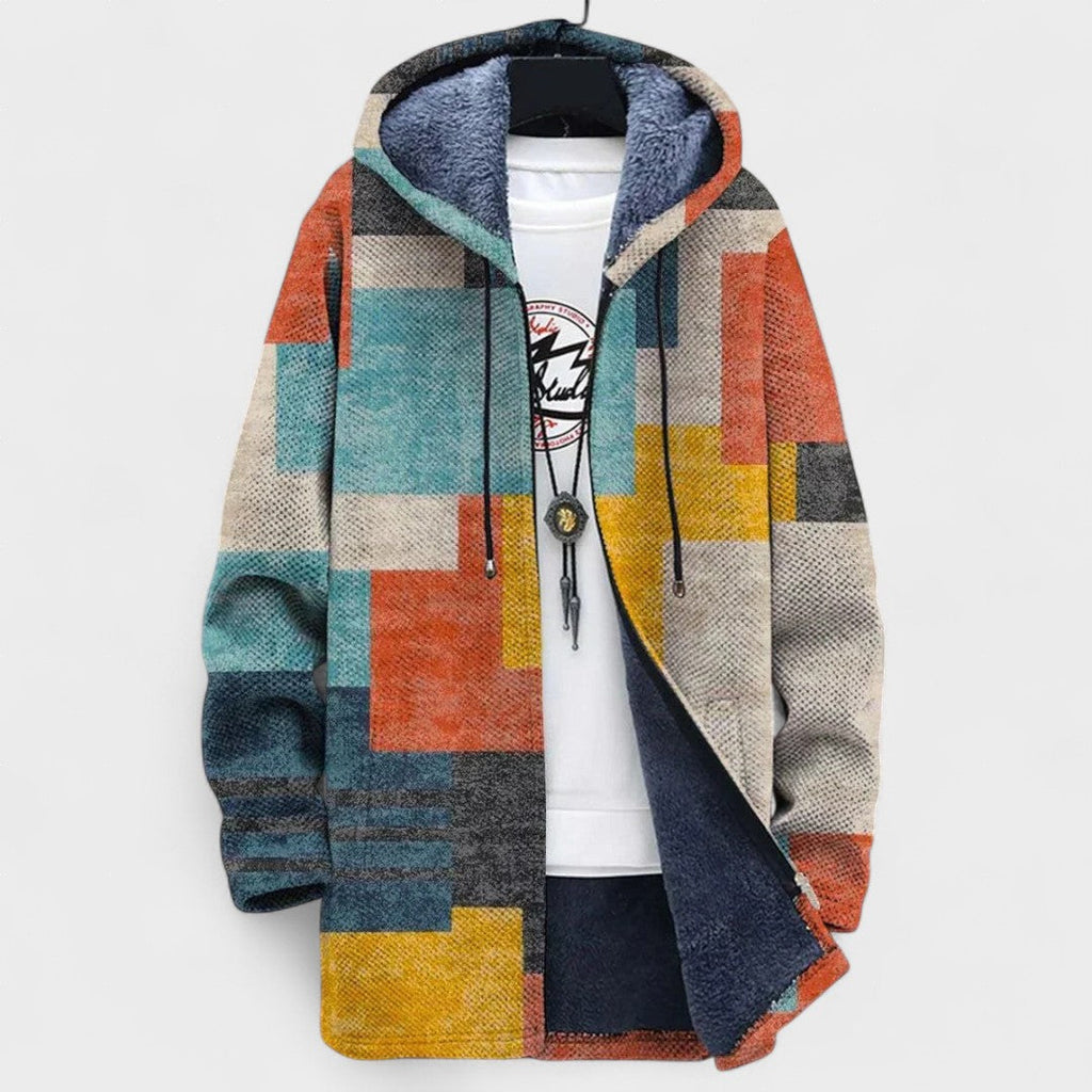 Cárdigan artístico con estampado único
