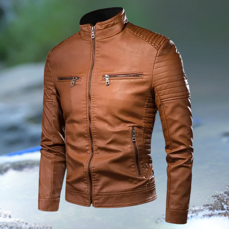 Tomás – Chaqueta de cuero vintage