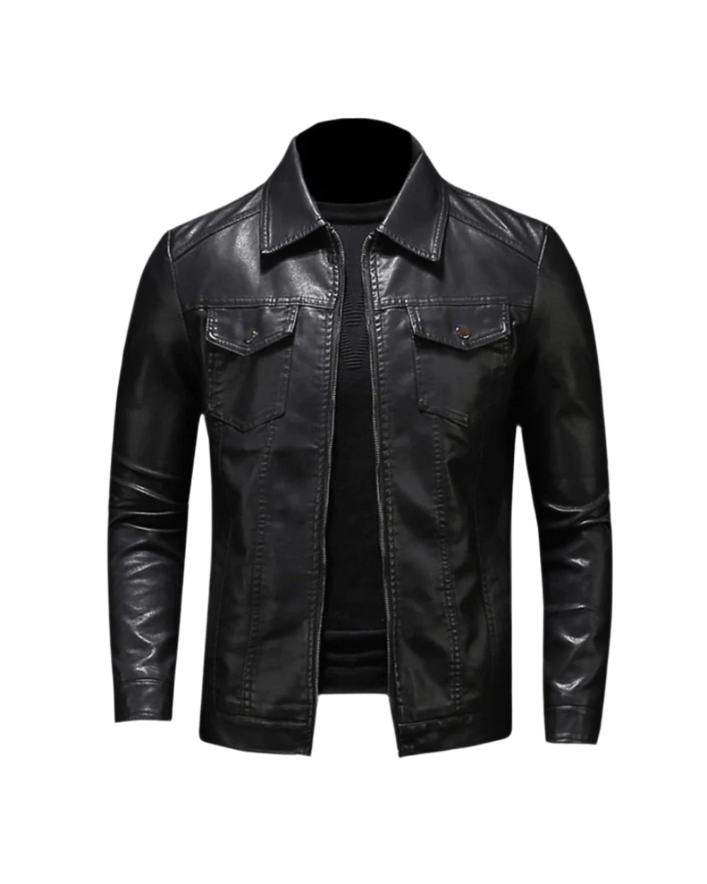 Claudio – Chaqueta de cuero vegano con elegancia moderna