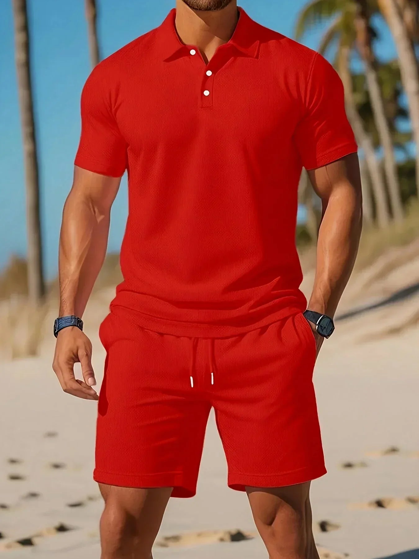 Aiden - Conjunto de Lujo Polo con Shorts a Juego