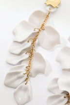 Pendientes de Gotas de Pétalos de Orquídea
