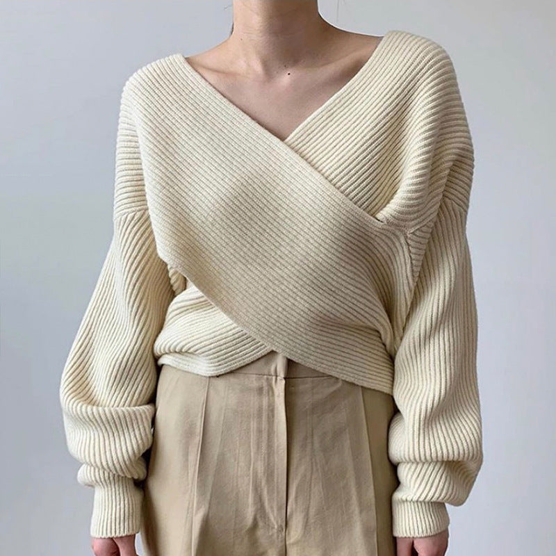 Van Delft Mode ® | Suéter Tejido Cruzado Elegante