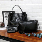 Luna Soler – Set Riley de 4 bolsos de cuero vegano vintage