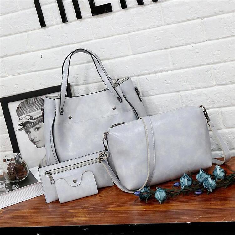 Luna Soler – Set Riley de 4 bolsos de cuero vegano vintage