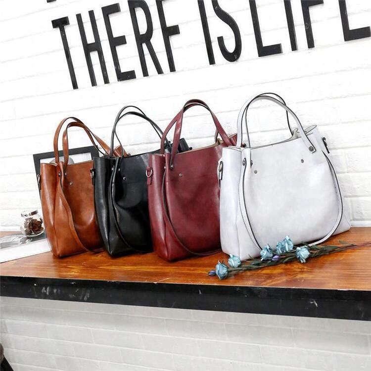 Luna Soler – Set Riley de 4 bolsos de cuero vegano vintage