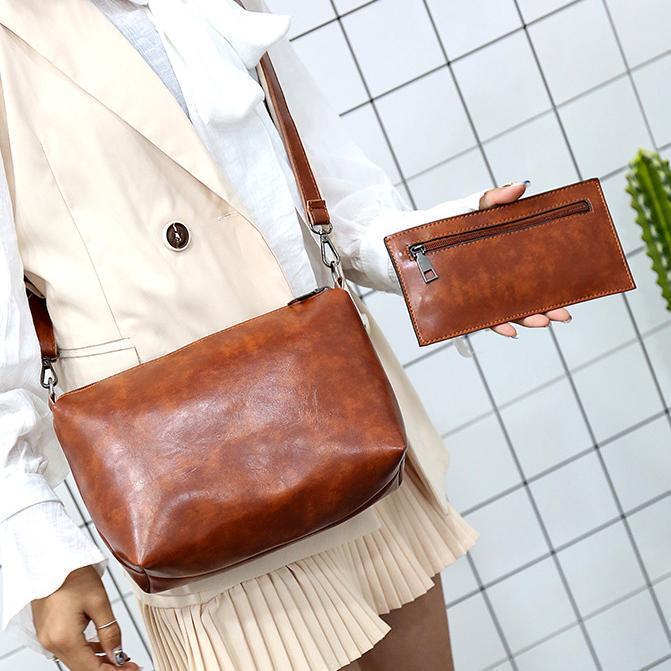 Luna Soler – Set Riley de 4 bolsos de cuero vegano vintage