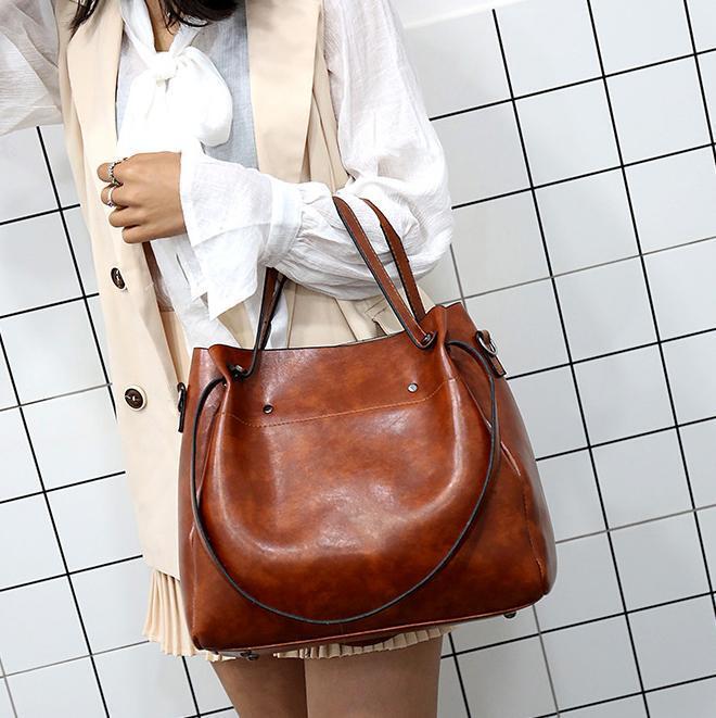 Luna Soler – Set Riley de 4 bolsos de cuero vegano vintage