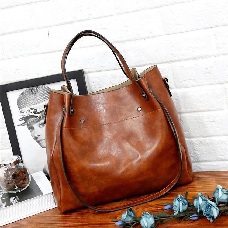 Luna Soler – Set Riley de 4 bolsos de cuero vegano vintage