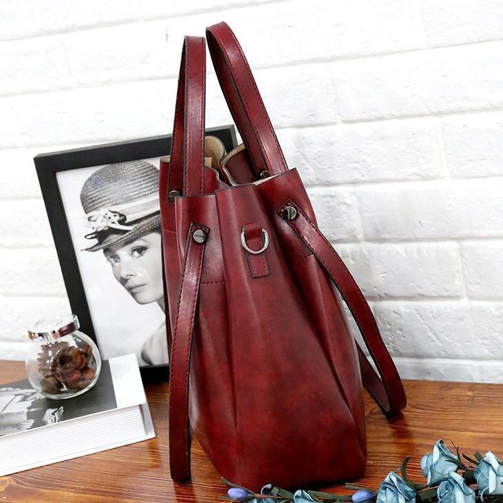 Luna Soler – Set Riley de 4 bolsos de cuero vegano vintage