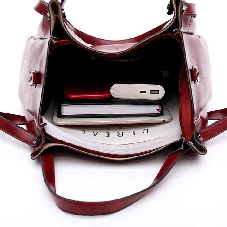 Luna Soler – Set Riley de 4 bolsos de cuero vegano vintage