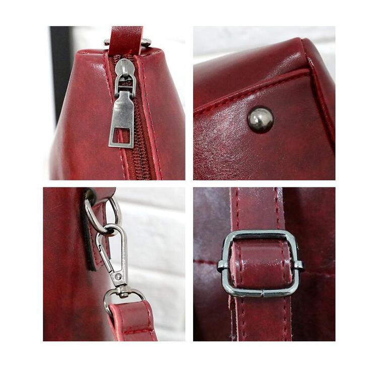 Luna Soler – Set Riley de 4 bolsos de cuero vegano vintage