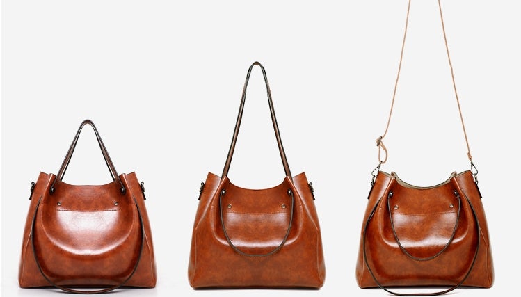 Luna Soler – Set Riley de 4 bolsos de cuero vegano vintage