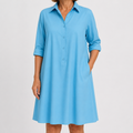 Vestido Camisero Azul Cielo