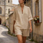 Lynne - Conjunto Blusa y Short Chic Casual