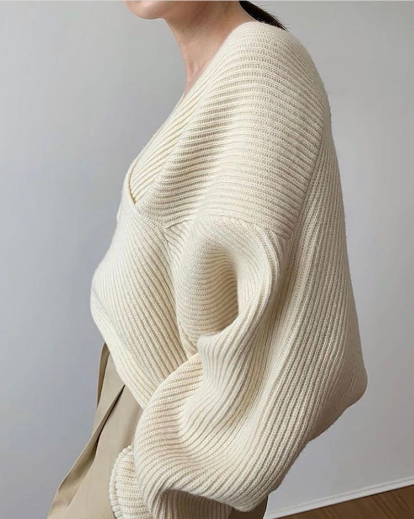 Van Delft Mode ® | Suéter Tejido Cruzado Elegante