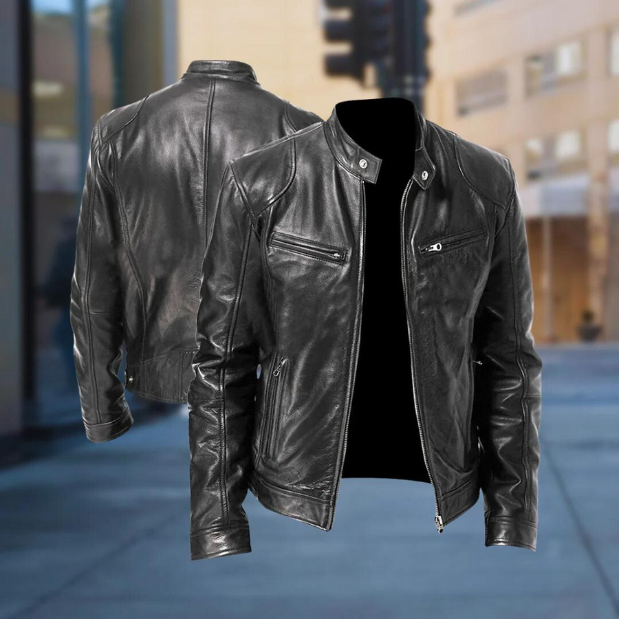 Sebastián – Chaqueta de cuero premium