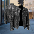 Sebastián – Chaqueta de cuero premium