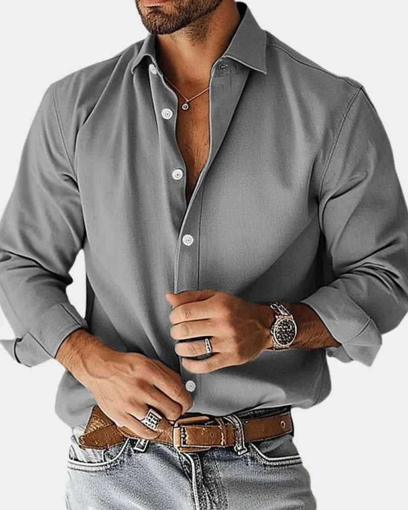 Dave - Camisa de Algodón de Alta Calidad