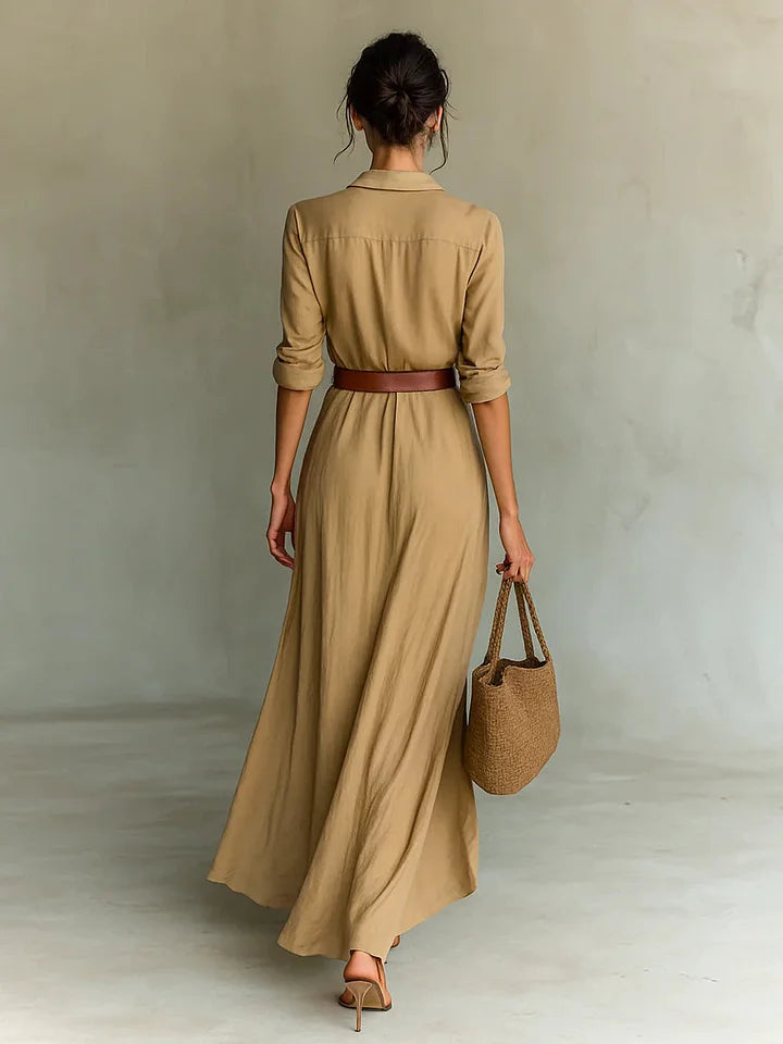 Charlise - Vestido Largo Elegante (cinturón de regalo)