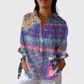 Blusa ligera y colorida con estampado