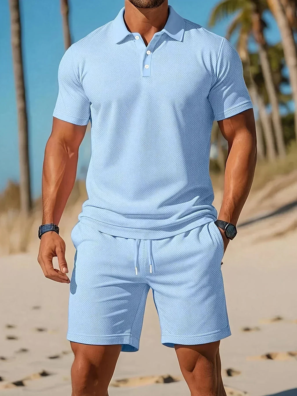 Aiden - Conjunto de Lujo Polo con Shorts a Juego