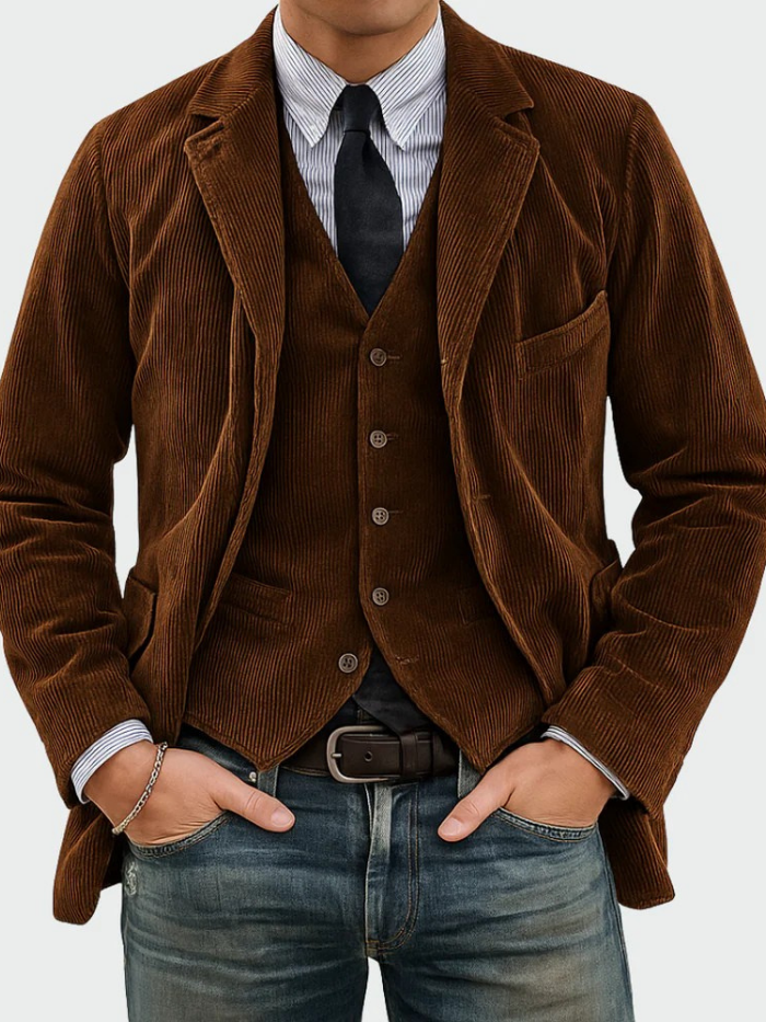 Van Elst Mode® | TRAJE DE 2 PIEZAS: BLAZER Y CHALECO