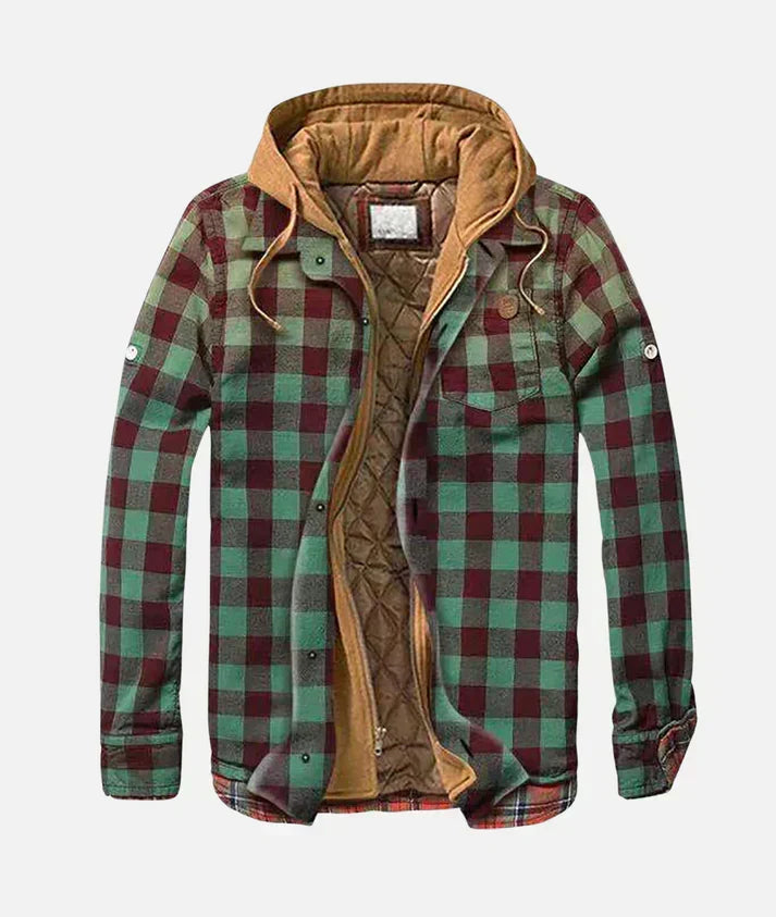 Chaqueta patchwork de cuadros