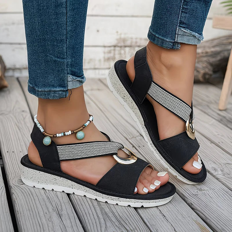 Oslana - Sandalias Cómodas con Hebilla Ajustable