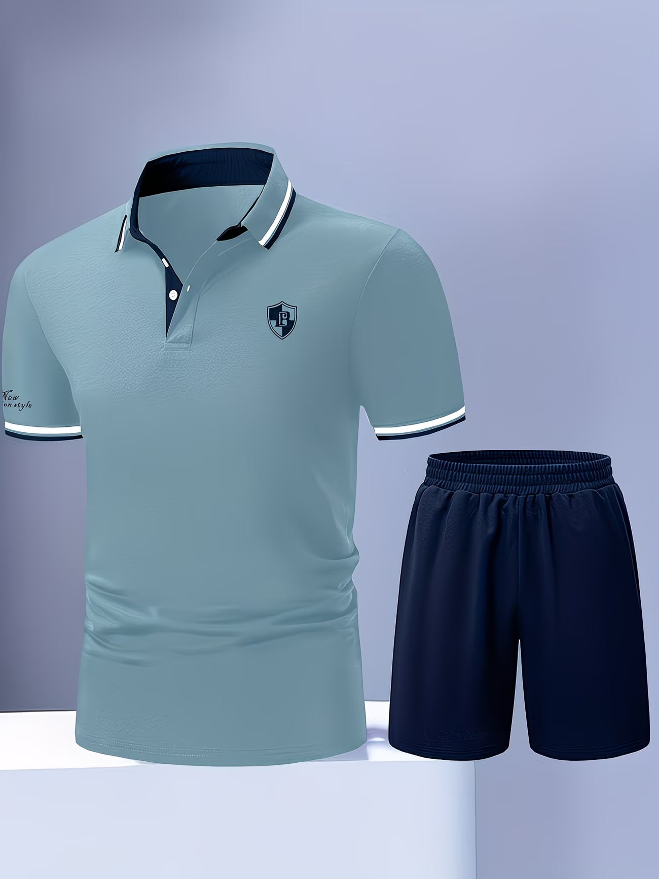 Philbert - Conjunto Completo Polo y Shorts Chic Casual