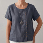 Gayané - Blusa de Lino con Detalles de Botones