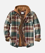 Chaqueta patchwork de cuadros