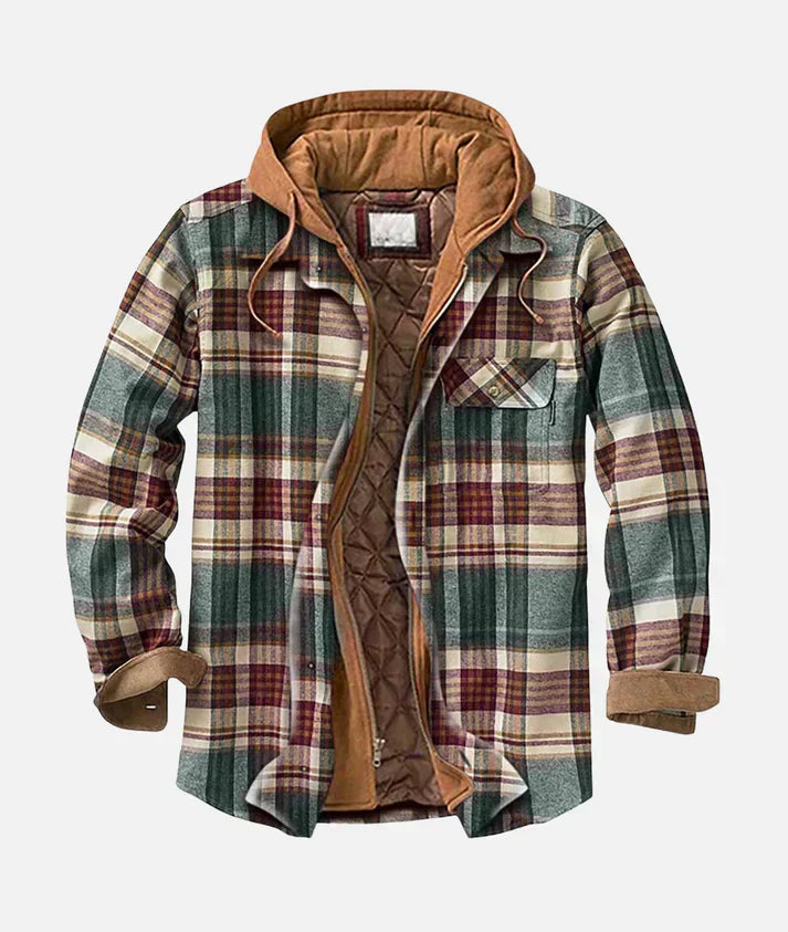 Chaqueta patchwork de cuadros