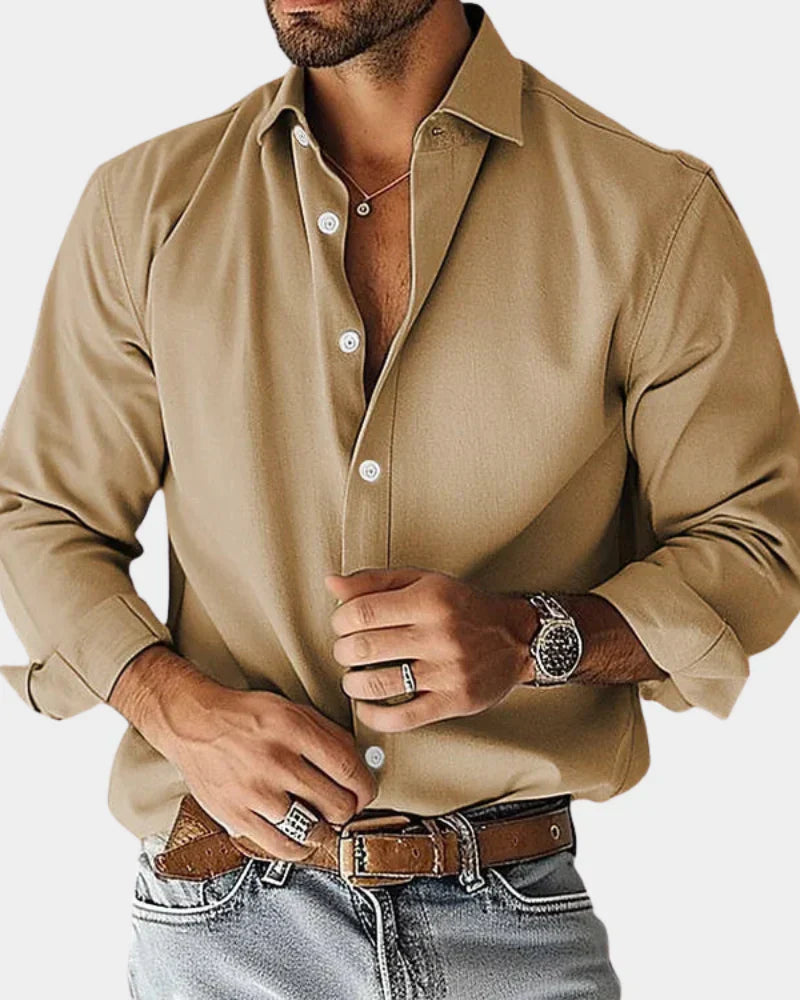 Dave - Camisa de Algodón de Alta Calidad