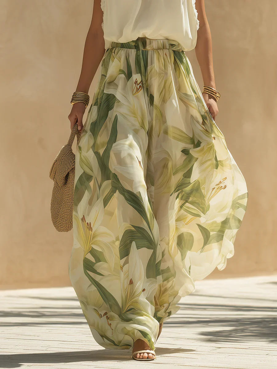 Aimy - Conjunto Floral Amplio 2pzs Bohemio Chic