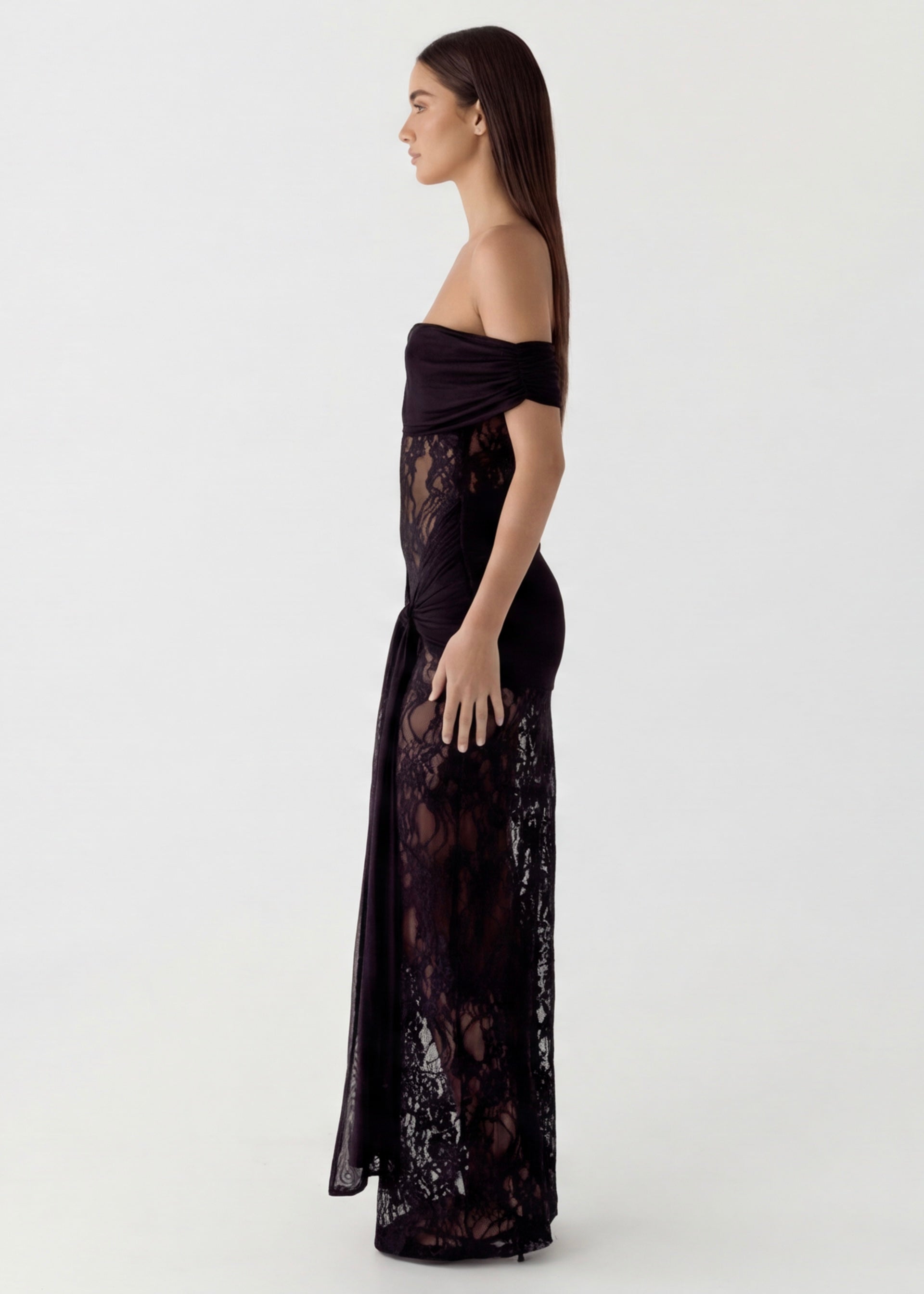 Ana  | Vestido largo de encaje