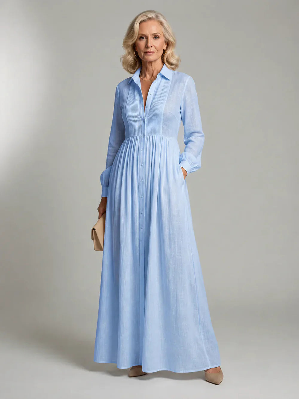 Lioren - Vestido Camisero Fluido y Sofisticado