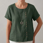 Gayané - Blusa de Lino con Detalles de Botones