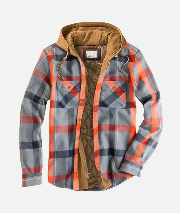 Chaqueta patchwork de cuadros