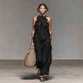 Bluma - Vestido Maxi Bohemio de Algodón con Volantes