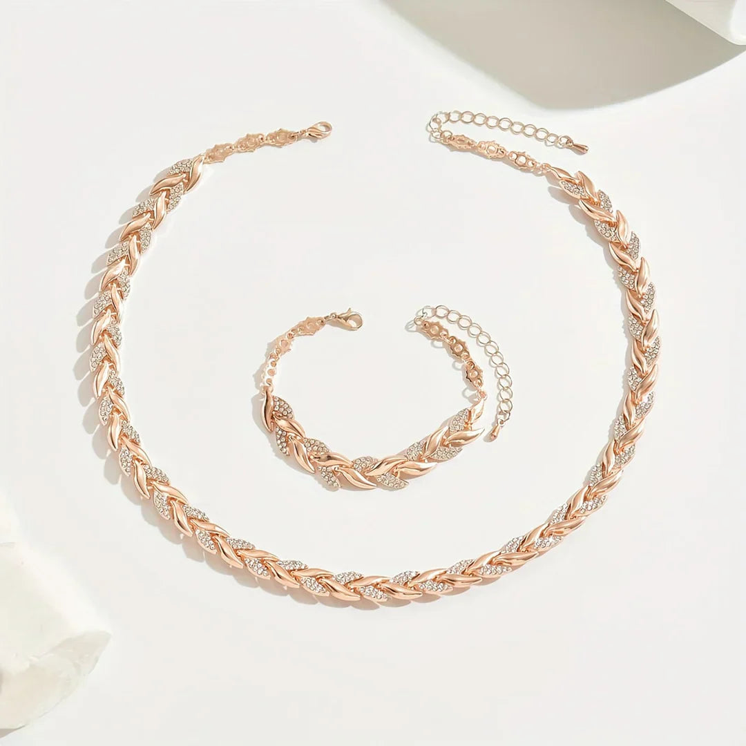 Olia - Conjunto Hecho a Mano Collar y Pulsera
