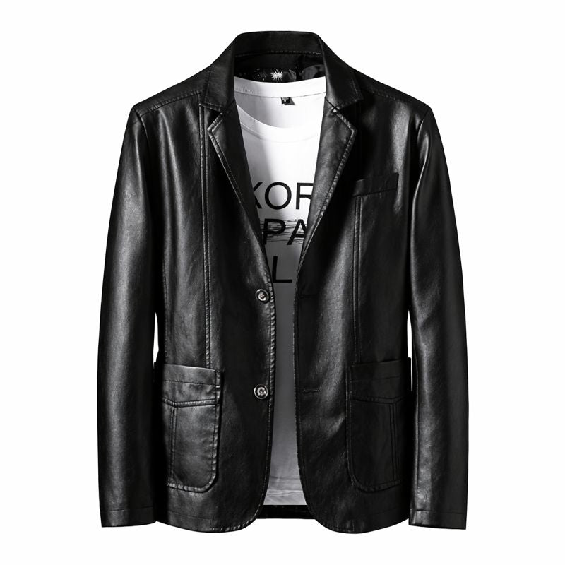 Nicolás – Blazer de Cuero Elegante y Estilizado