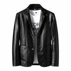 Nicolás – Blazer de Cuero Elegante y Estilizado